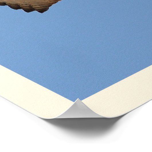 Red Tail Hawk Print Poster (Ecke)