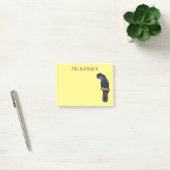 Red-tailed black cockatoo bird cartoon  post-it klebezettel (Büro)