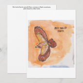 Red-tailed hawk Greeting Card Einladung (Vorne/Hinten)