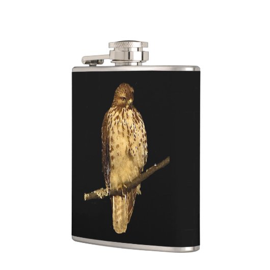 Red Tailing Hawk Flachmann (Links)