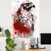 Red Tailing Hawk Poster (Heimbüro)