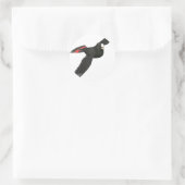 Red Tails Black Cockatoo Runder Aufkleber (Tasche)