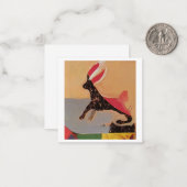 Red Tails Rabbit Mitteilungskarte (Vorderseite/Rückseite Beispiel)