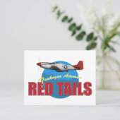 Red Tails Tuskegee Airmen Postkarte (Stehend Vorderseite)
