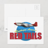 Red Tails Tuskegee Airmen Postkarte (Vorne/Hinten)