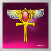 RED TALISMAN/ÄGYPTIAN WINGING ANKH with CORNUCOPIA Poster (Vorne)