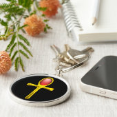 RED TALISMAN, GOLD ANKH EternLife Symbol Schlüsselanhänger (Seite)