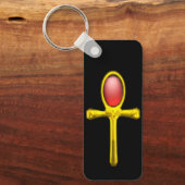RED TALISMAN, GOLD ANKH EternLife Symbol Schlüsselanhänger (Vorderseite)