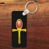 RED TALISMAN, GOLD ANKH EternLife Symbol Schlüsselanhänger (Rückseite)