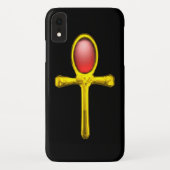 RED TALISMAN /GOLD EGYPTIAN ANKH Case-Mate iPhone HÜLLE (Rückseite)