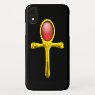 RED TALISMAN /GOLD EGYPTIAN ANKH Case-Mate iPhone HÜLLE