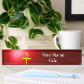 RED TALISMAN, NAMENSPLAKETTE