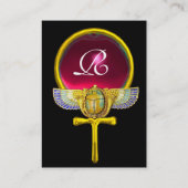 RED TALISMAN/WINGSCARAB ANKH UND CORNUCOPIA VISITENKARTE (Rückseite)