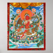 Red Tara Tibetan Goddess Poster (Vorne)