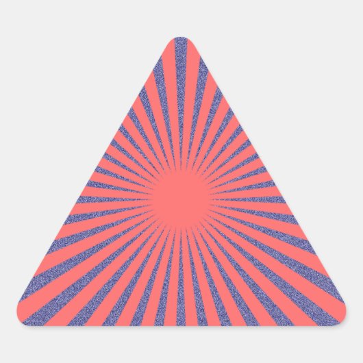 Red Target - Dreieckiger Aufkleber (Vorderseite)