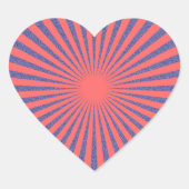 Red Target - Herz-Aufkleber (Vorderseite)