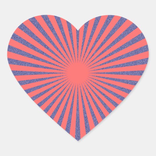 Red Target - Herz-Aufkleber (Vorderseite)