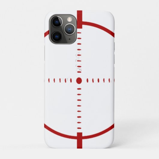 Red Target Phone Case - Precision Crosshair Graphi (Rückseite)
