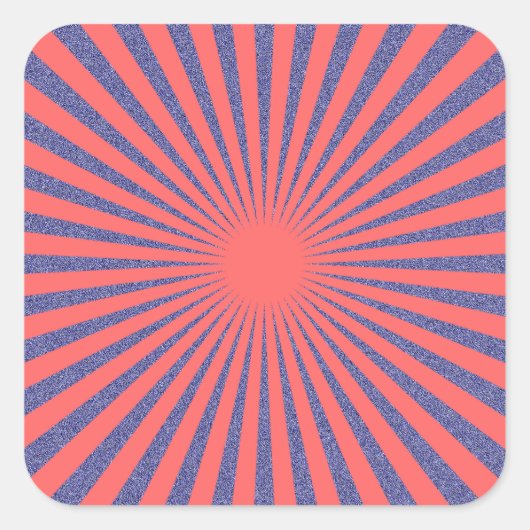 Red Target - Quadratischer Aufkleber (Vorderseite)