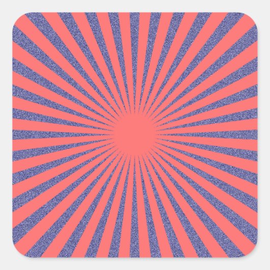 Red Target - Quadratischer Aufkleber (Vorderseite)