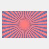 Red Target - Rechteckiger Aufkleber (Vorderseite)