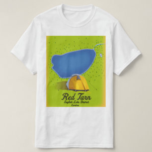 Red Tarn English Lake District Karte T-Shirt