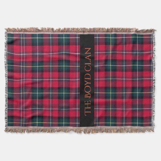 Red Tartan (anpassbar) Decke (Vorderseite)