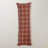 Red Tartan Body Pillow Seitenschläferkissen (Rückseite (Vertikal))