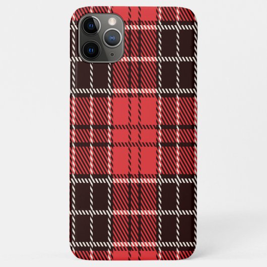 Red Tartan Case-Mate iPhone Hülle (Rückseite)