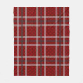 Red Tartan Checkered Traditional Scottish Kariert Fleecedecke