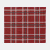 Red Tartan Checkered Traditional Scottish Kariert Fleecedecke (Vorderseite (Horizontal))