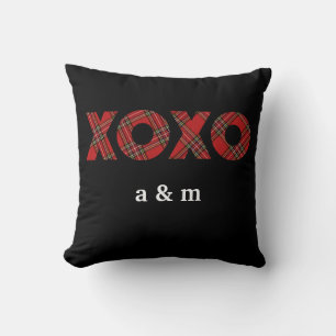 Red Tartan Christmas Pattern Kissen