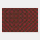Red tartan Christmas plaid winter holidays pattern Geschenkpapier Set (Vorderseite 3)