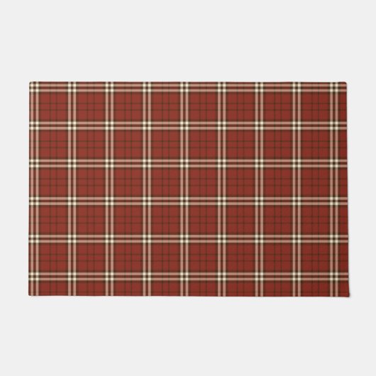 Red Tartan Doormat Fußmatte (Vorderseite)