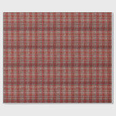 Red Tartan Fabric: Texturierter Hintergrund Geschenkpapier (Flach)