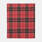 Red Tartan Fleecedecke (Vorderseite)