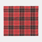Red Tartan Fleecedecke (Vorderseite (Horizontal))