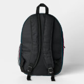 Red Tartan gedruckter Rucksack (Rückseite)