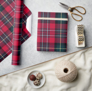 Red Tartan Geschenkpapier