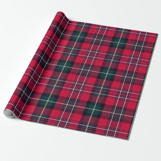 Red Tartan Geschenkpapier (Ungerollt)