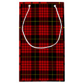 Red Tartan Geschenktasche Kleine Geschenktüte (Rückseite)