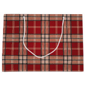 Red Tartan Große Geschenktüte (Vorderseite)