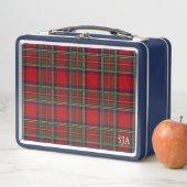 Red Tartan Kariert Design Metal Lunchbox (Beispiel)
