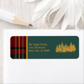 Red Tartan Kariert Frohe Weihnachten (Insitu)