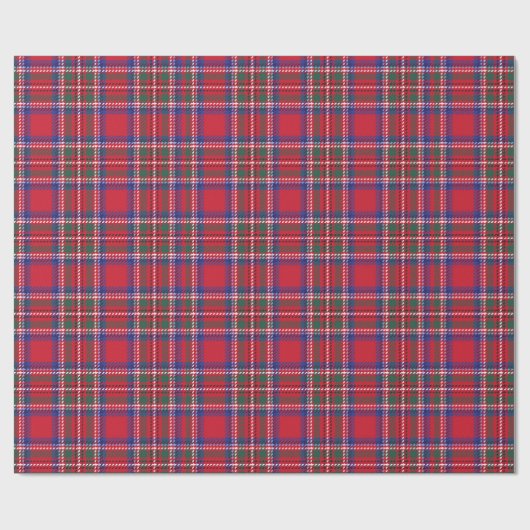 Red Tartan Kariert Geschenkpapier (Flach)