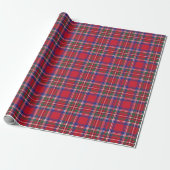 Red Tartan Kariert Geschenkpapier (Ungerollt)