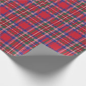 Red Tartan Kariert Geschenkpapier (Ecke)