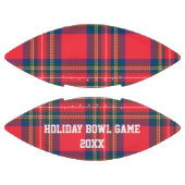 Red Tartan Kariert Holiday Football Game Souvenir (Paneele)