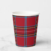 Red Tartan Kariert Paper Cup Pappbecher (Rechts)
