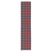 Red Tartan Kariert Table Runner Kurzer Tischläufer (Vorderseite)